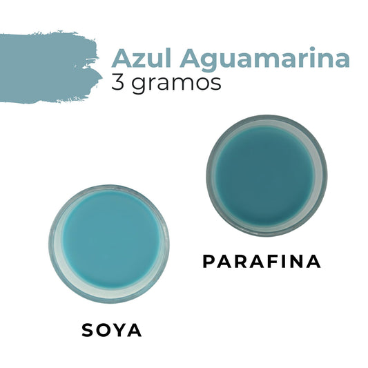 Colorante Sólido para Velas - Tinte en Escamas de Alta Concentración – Color: Azul Agua Marina