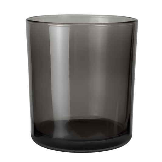 300ml - Mónaco Vaso de vidrio para velas - Gris Transparente