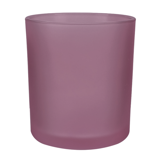 300ml - Mónaco Vaso de vidrio para velas -  Lila / Morado Satinado