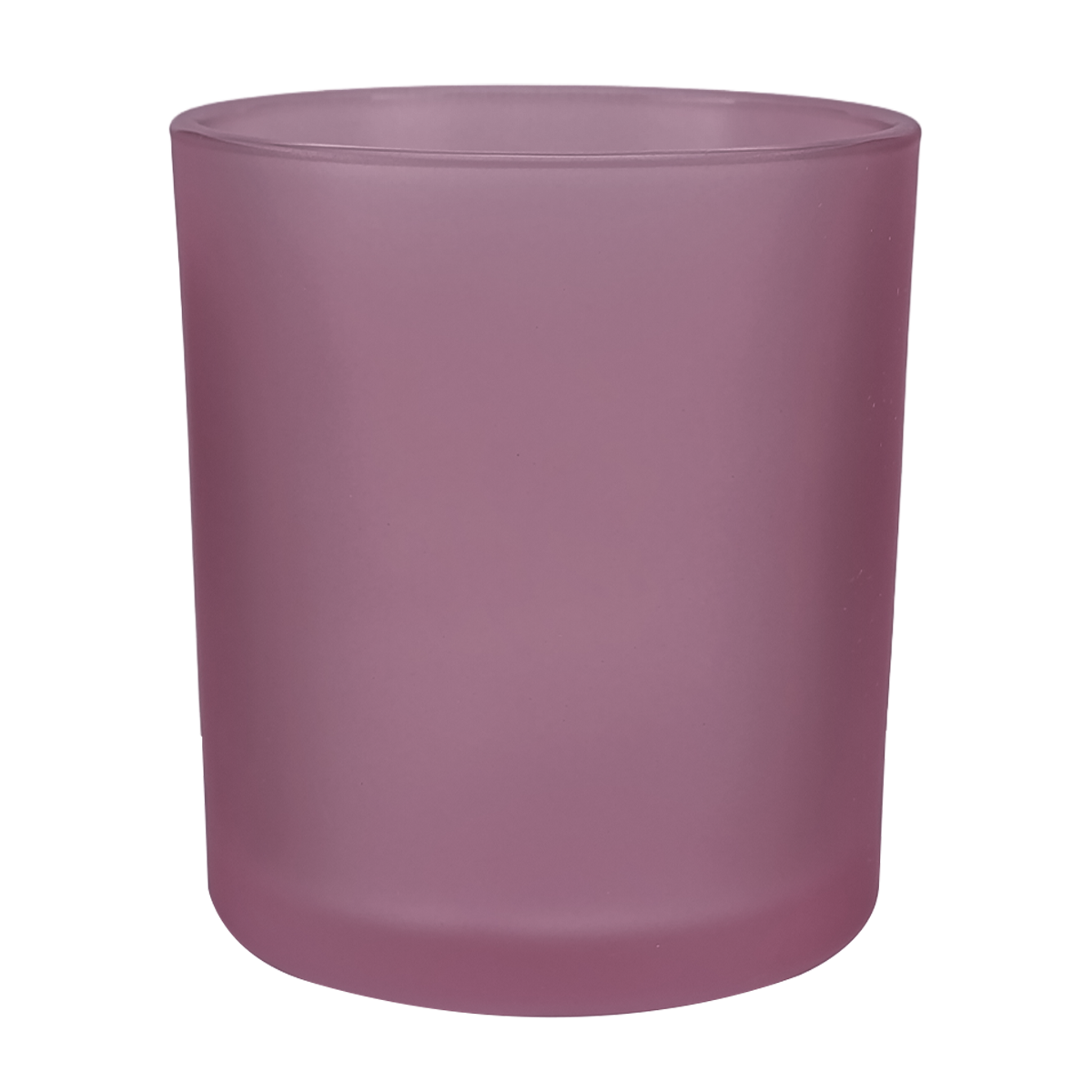 210ml - Mónaco Vaso de vidrio para velas - Morado Satinado