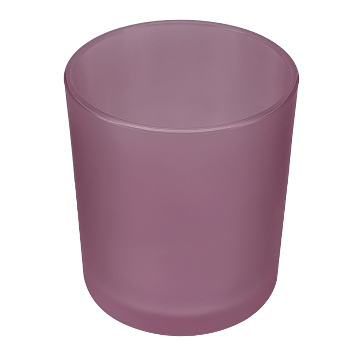 210ml - Mónaco Vaso de vidrio para velas - Morado Satinado