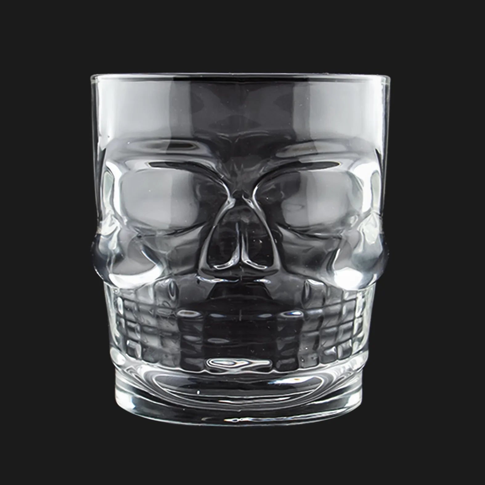 300ml - Mónaco Vaso Calavera de vidrio para velas - Transparente - Candle Craft