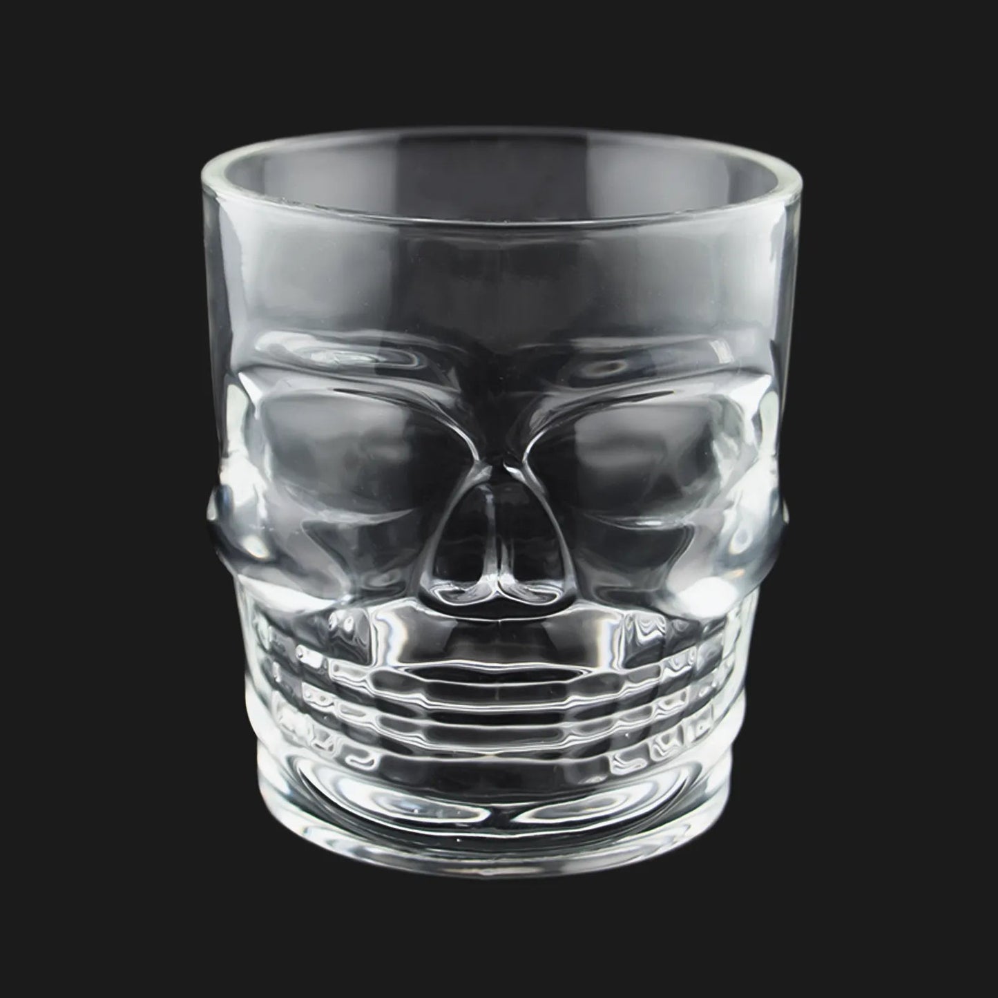 300ml - Mónaco Vaso Calavera de vidrio para velas - Transparente - Candle Craft
