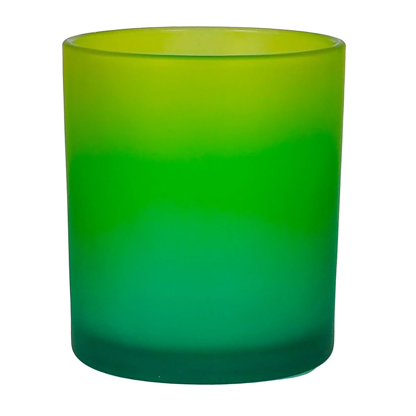 300ml - Mónaco Vaso de vidrio para velas - 2 colores: Amarillo y Azul Satinado - Candle Craft