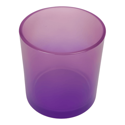 300ml - Mónaco Vaso de vidrio para velas - 2 Colores: Rosa y Morado Transparente - Candle Craft