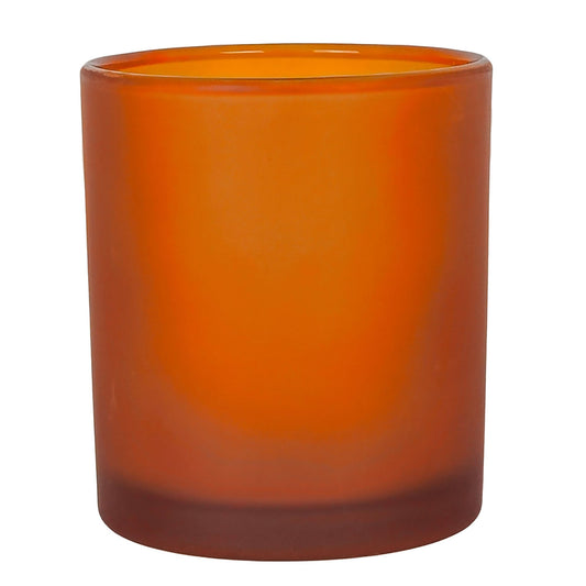 300ml - Mónaco Vaso de vidrio para velas - Ámbar Satinado - Candle Craft