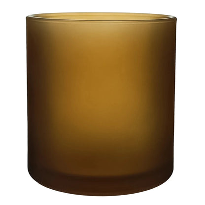 300ml - Mónaco Vaso de vidrio para velas - Ámbar Satinado - Candle Craft