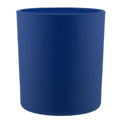 300ml - Mónaco Vaso de vidrio para velas - Azul Cobalto / Azul Rey Mate - Candle Craft