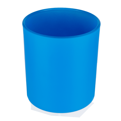 300ml - Mónaco Vaso de vidrio para velas - Azul Mate - Candle Craft