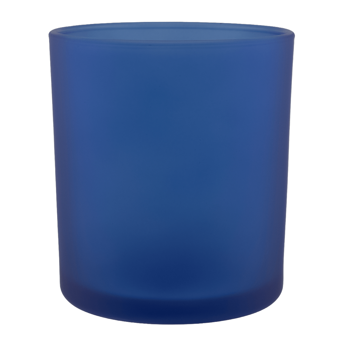 300ml - Mónaco Vaso de vidrio para velas - Azul Satinado - Candle Craft