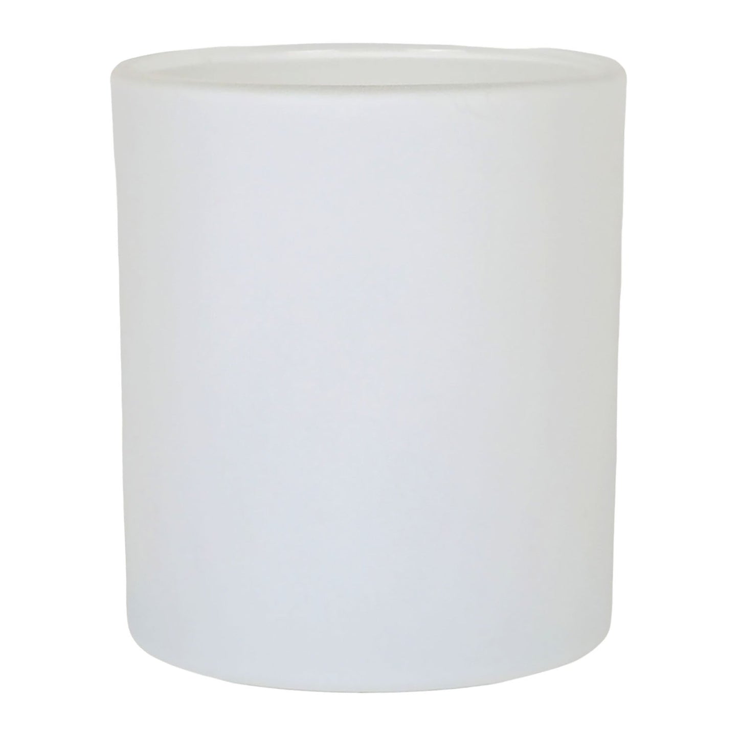 300ml - Mónaco Vaso de vidrio para velas - Blanco Mate - Candle Craft