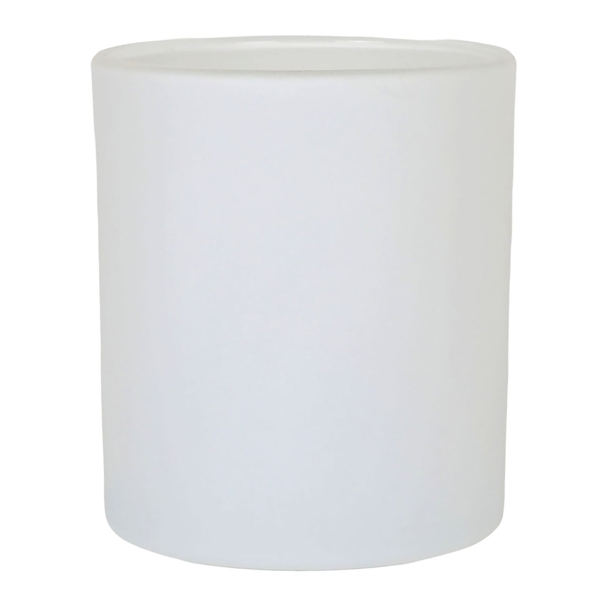 300ml - Mónaco Vaso de vidrio para velas - Blanco Mate - Candle Craft