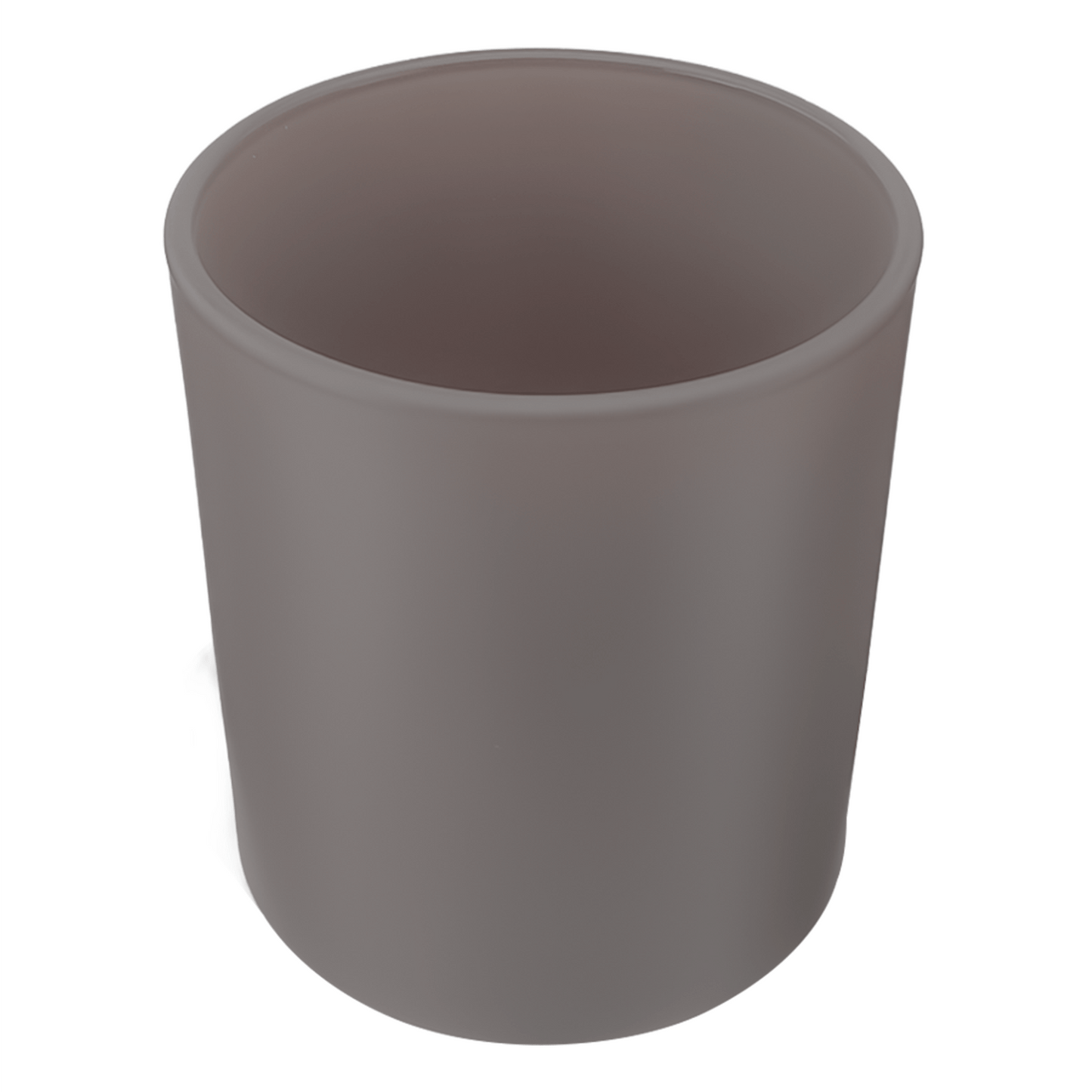 300ml - Mónaco Vaso de vidrio para velas - Frasco Gris Piedra - Mate - Candle Craft
