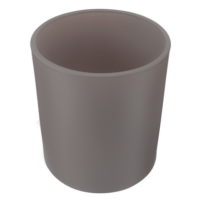 300ml - Mónaco Vaso de vidrio para velas - Frasco Gris Piedra - Mate - Candle Craft