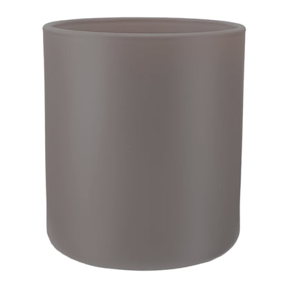 300ml - Mónaco Vaso de vidrio para velas - Frasco Gris Piedra - Mate - Candle Craft