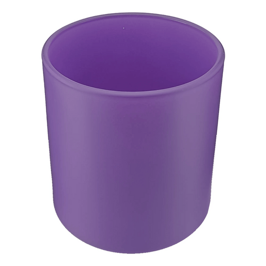 300ml - Mónaco Vaso de vidrio para velas - Frasco Morado - Mate - Candle Craft