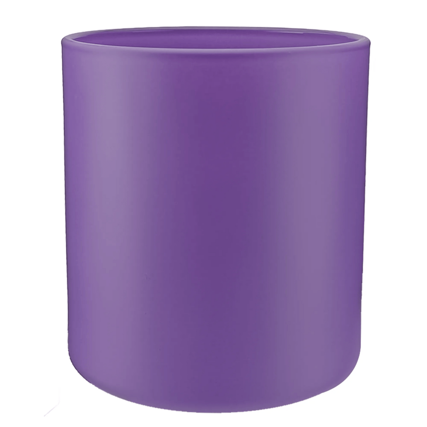 300ml - Mónaco Vaso de vidrio para velas - Frasco Morado - Mate - Candle Craft