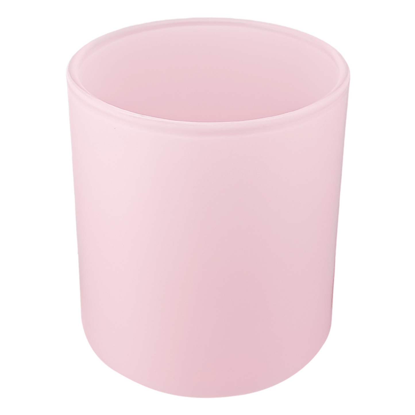 300ml - Mónaco Vaso de vidrio para velas - Frasco Rosa Pastel - Mate - Candle Craft