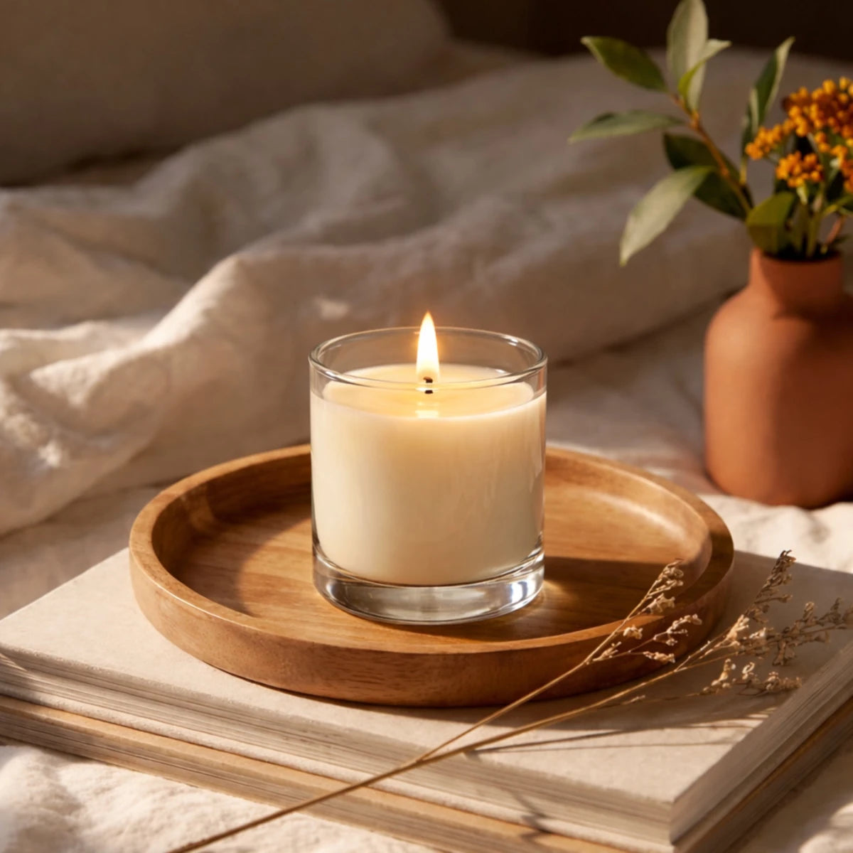 300ml - Mónaco Vaso de vidrio para velas - Frasco Transparente - Candle Craft