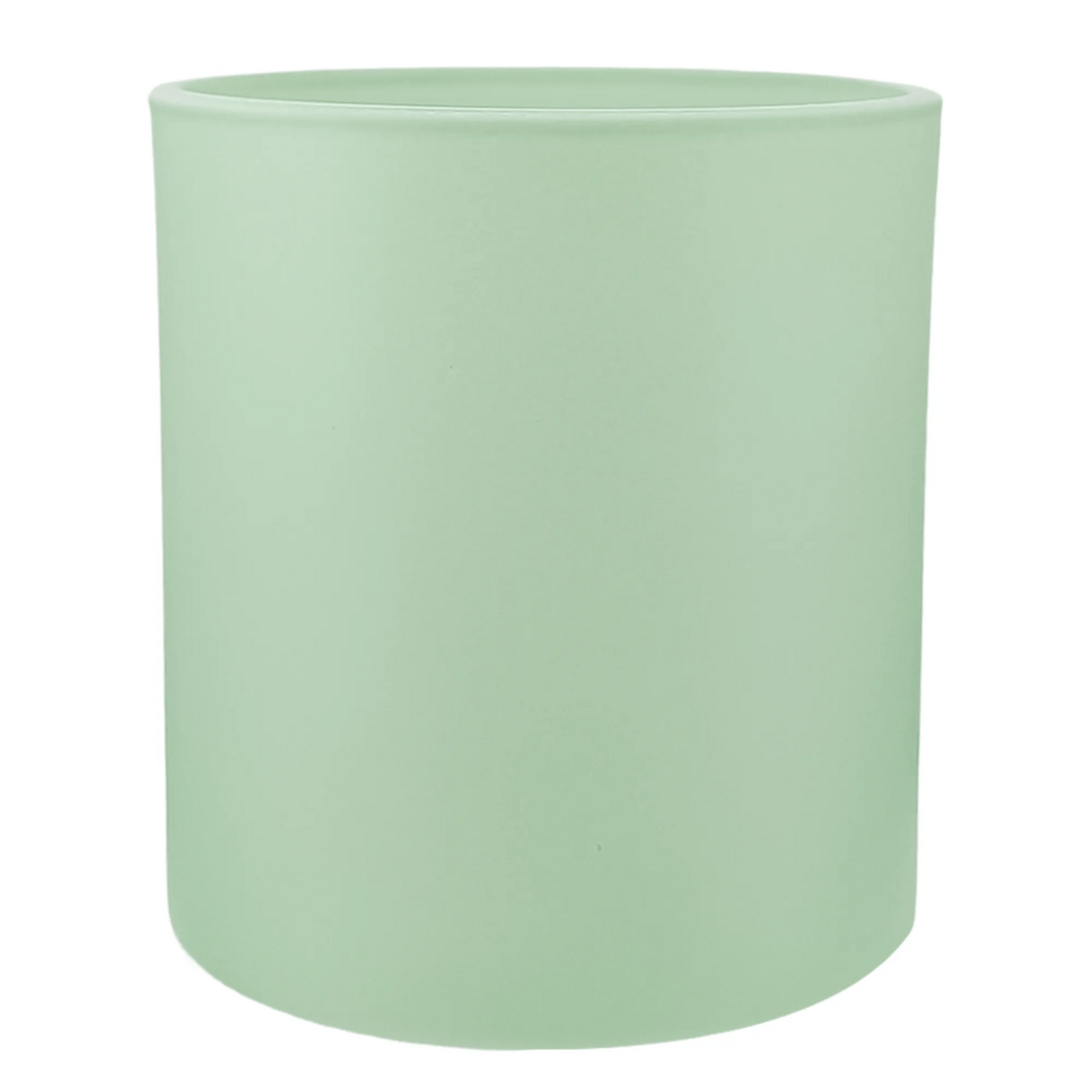 300ml - Mónaco Vaso de vidrio para velas - Frasco Verde Menta - Mate - Candle Craft