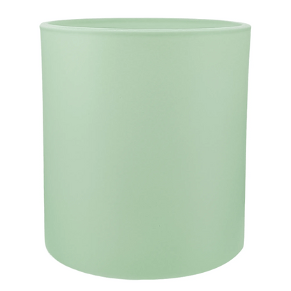 300ml - Mónaco Vaso de vidrio para velas - Frasco Verde Menta - Mate - Candle Craft
