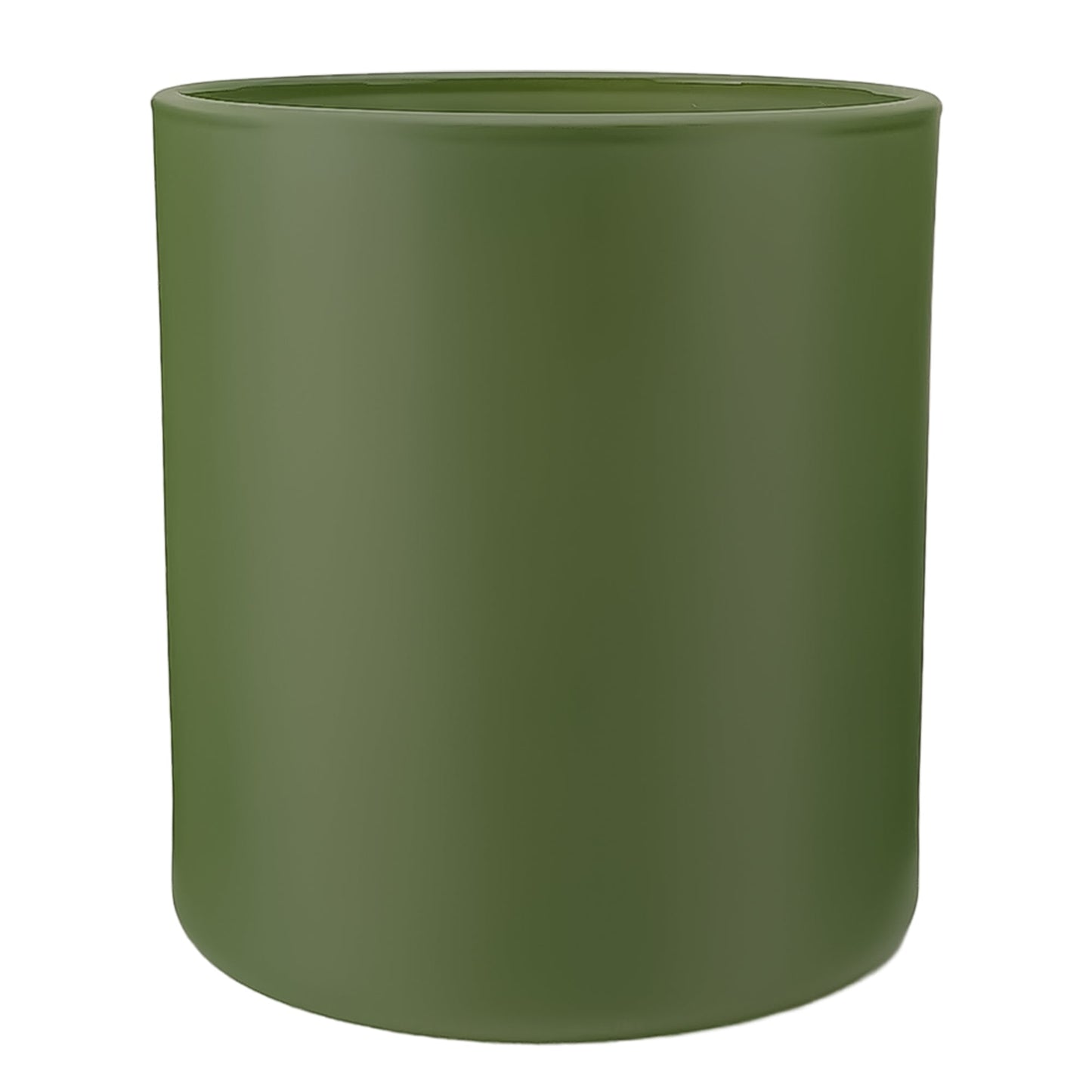 300ml - Mónaco Vaso de vidrio para velas - Frasco Verde Salvia - Mate - Candle Craft