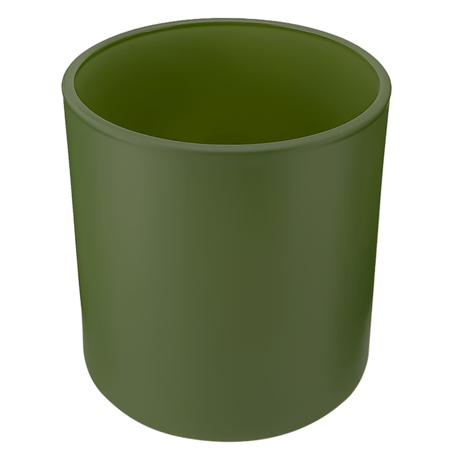 300ml - Mónaco Vaso de vidrio para velas - Frasco Verde Salvia - Mate - Candle Craft