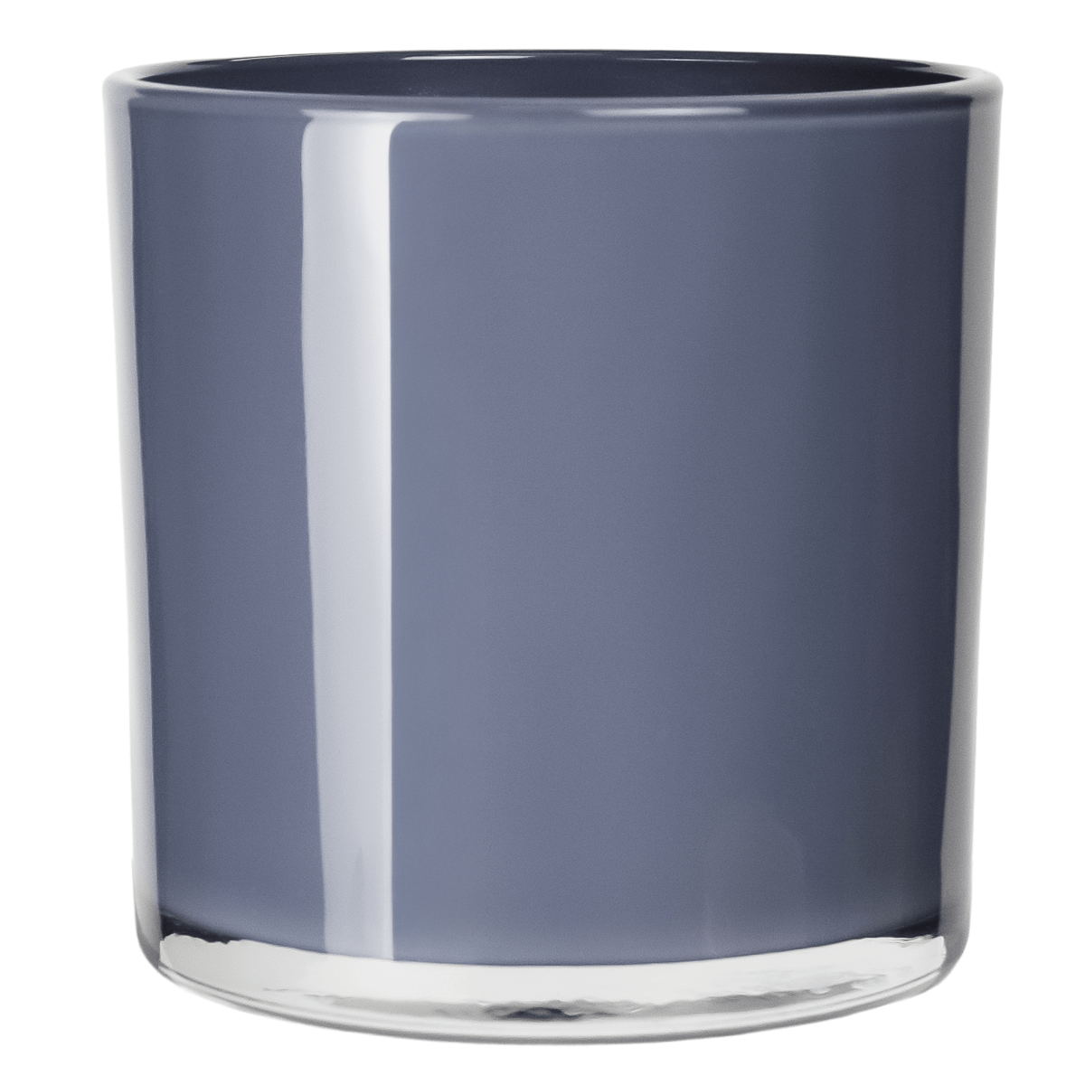 300ml - Mónaco Vaso de vidrio para velas - Gris Brillante - Candle Craft