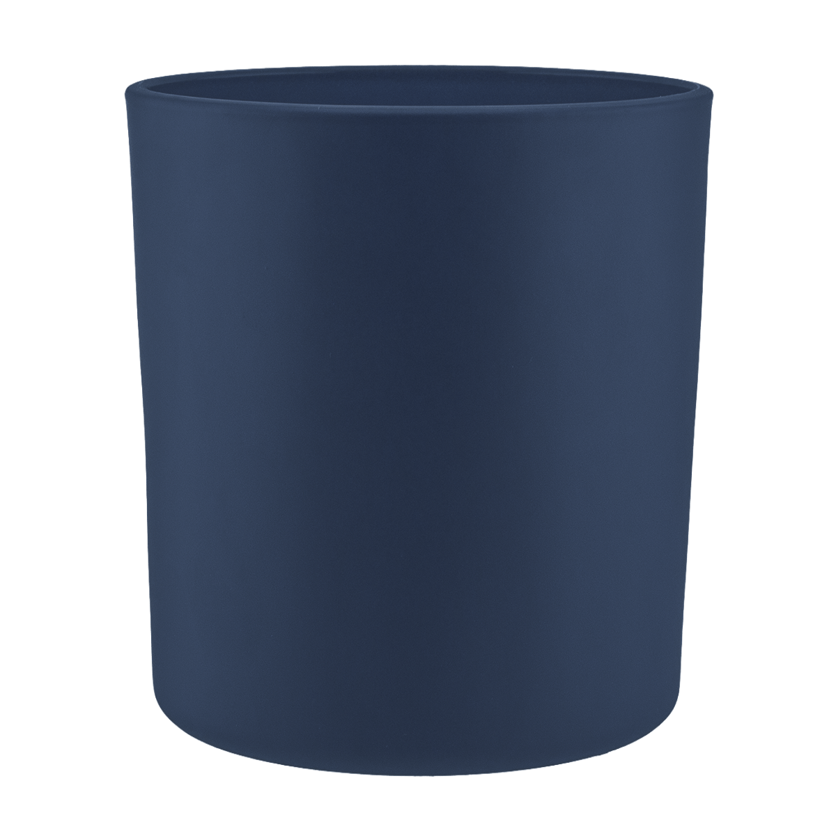 300ml - Mónaco Vaso de vidrio para velas - Gris Carbón Azulado - Mate - Candle Craft