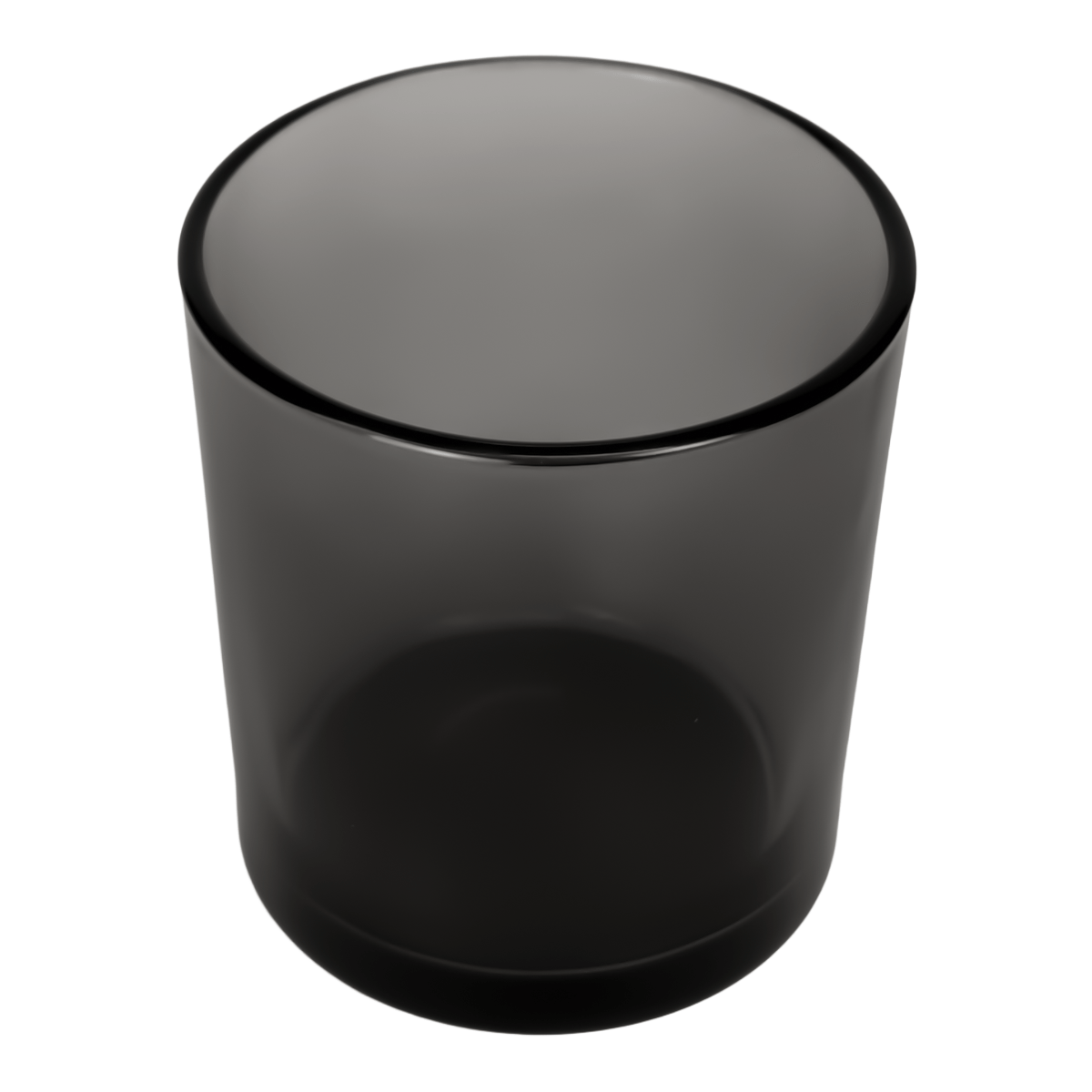 300ml - Mónaco Vaso de vidrio para velas - Gris Transparente - Candle Craft