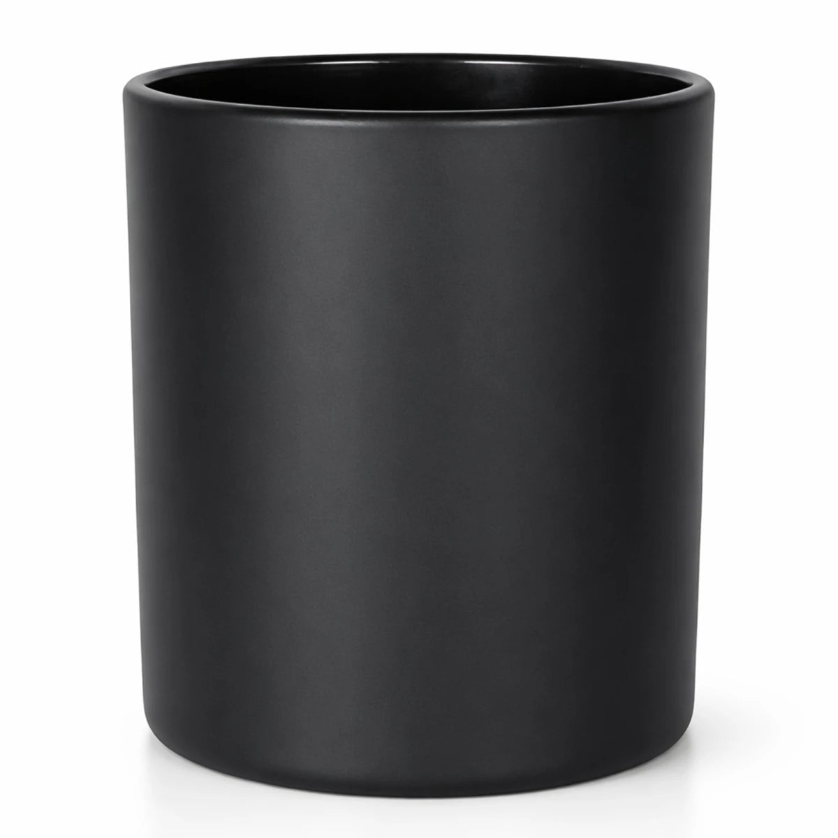 300ml - Mónaco Vaso de vidrio para velas - Negro Mate - Candle Craft
