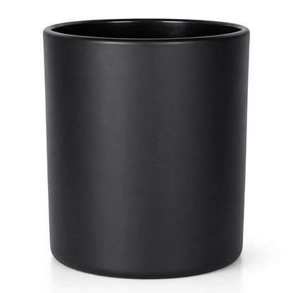 300ml - Mónaco Vaso de vidrio para velas - Negro Mate - Candle Craft