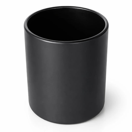 300ml - Mónaco Vaso de vidrio para velas - Negro Mate - Candle Craft