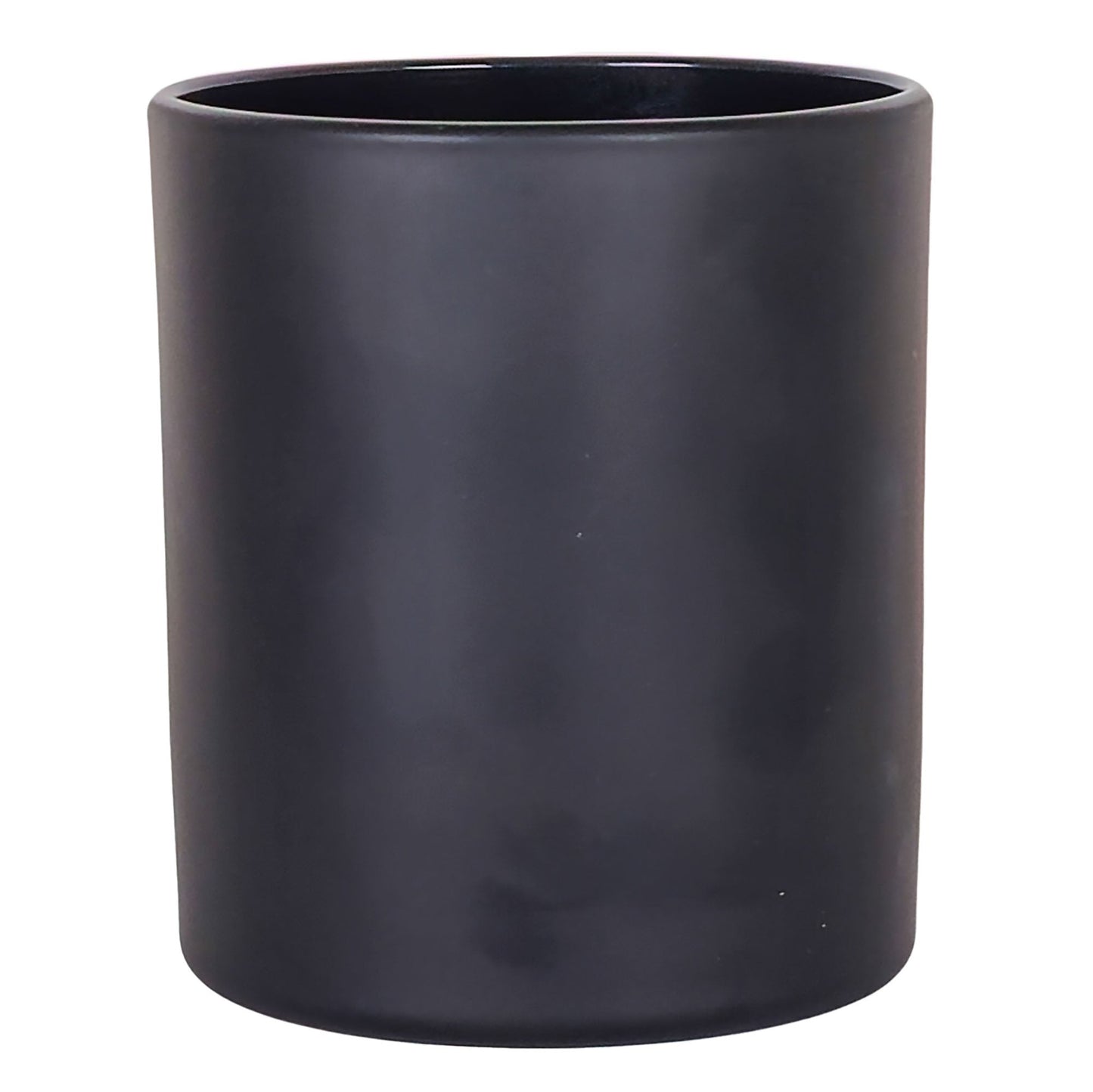 300ml - Mónaco Vaso de vidrio para velas - Negro Mate - Candle Craft
