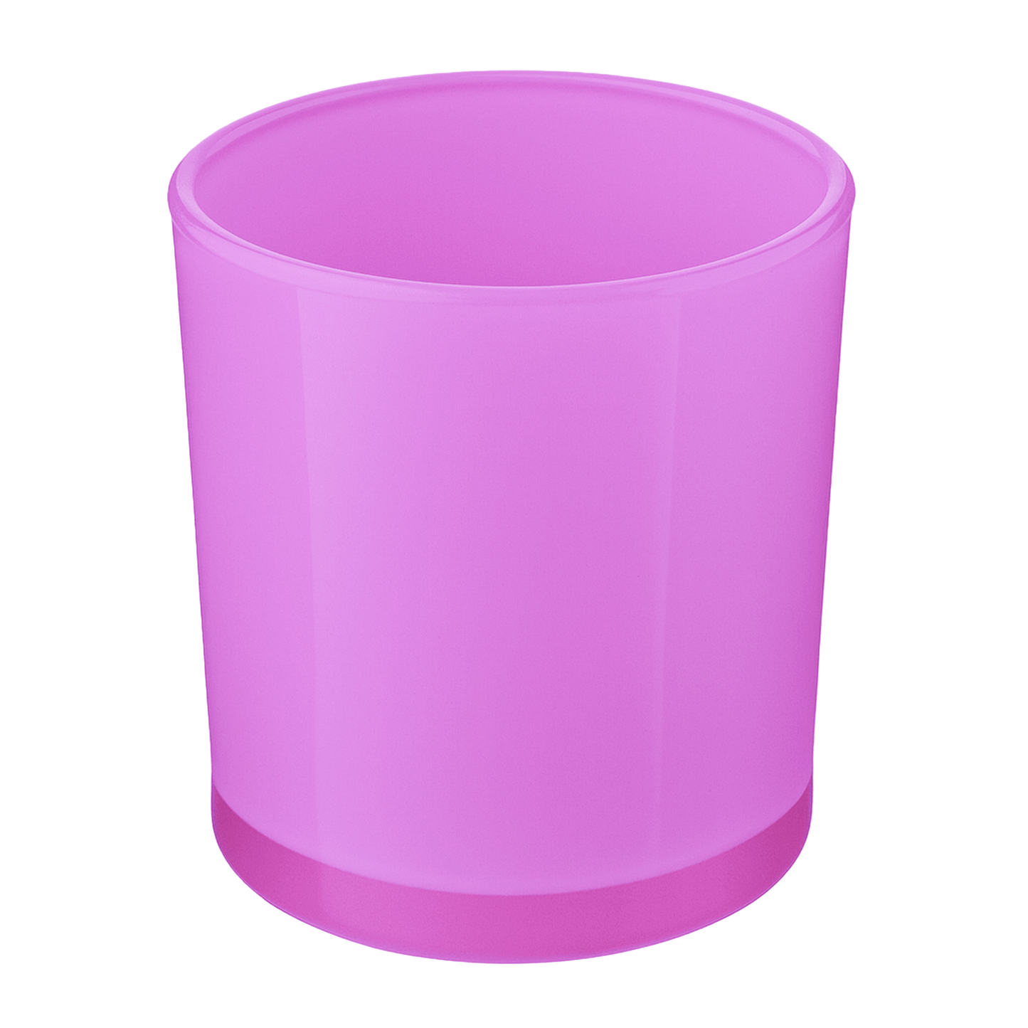 300ml - Mónaco Vaso de vidrio para velas - Rosa Pink Brillante - Candle Craft