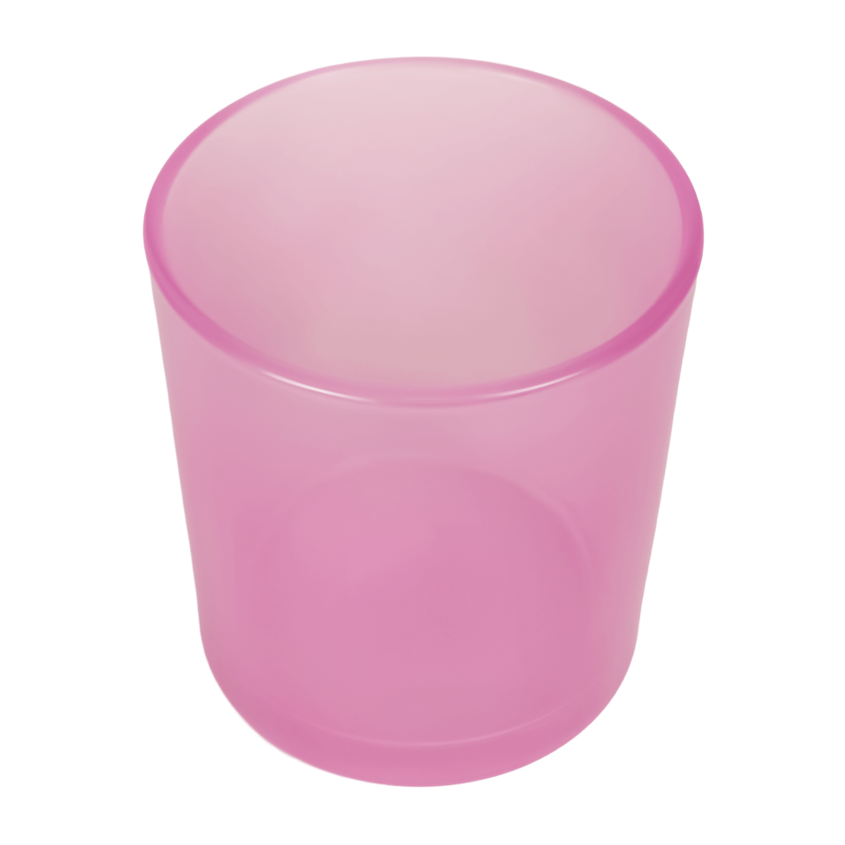 300ml - Mónaco Vaso de vidrio para velas - Rosa / Pink Transparente - Candle Craft