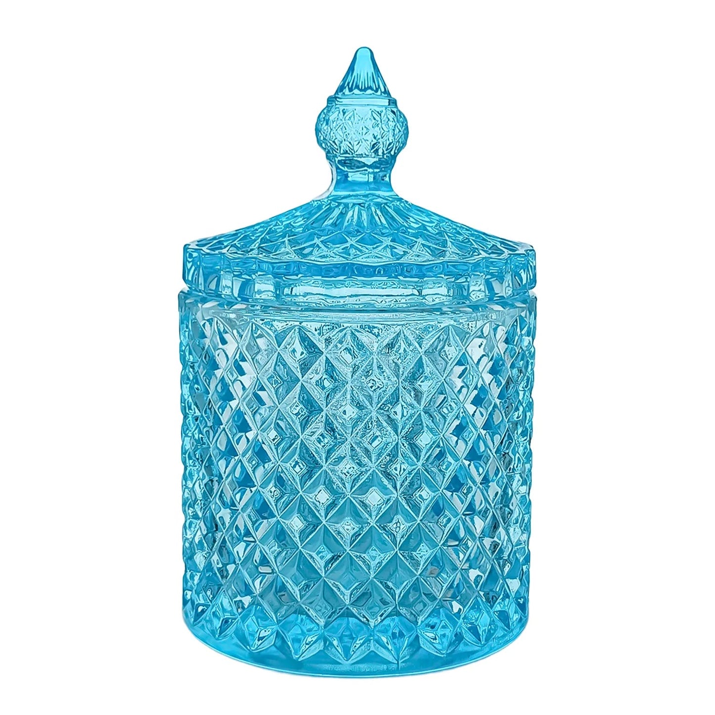 300ml - París Vaso de lujo de vidrio para velas - Azul Turquesa - Candle Craft