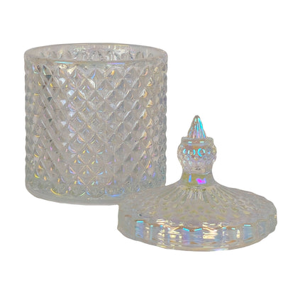 300ml - París Vaso de lujo de vidrio para velas - Tornasol Brillante - Candle Craft
