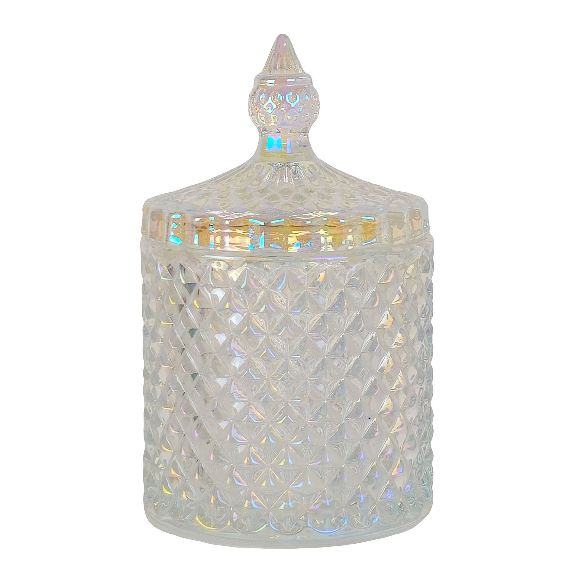 300ml - París Vaso de lujo de vidrio para velas - Tornasol Brillante - Candle Craft