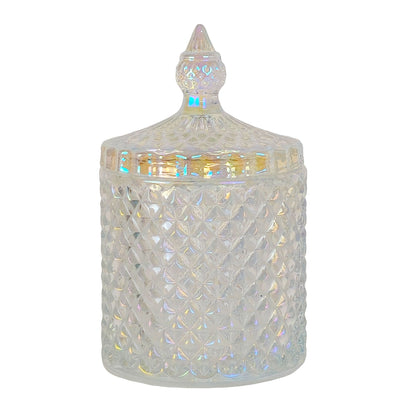 300ml - París Vaso de lujo de vidrio para velas - Tornasol Brillante - Candle Craft