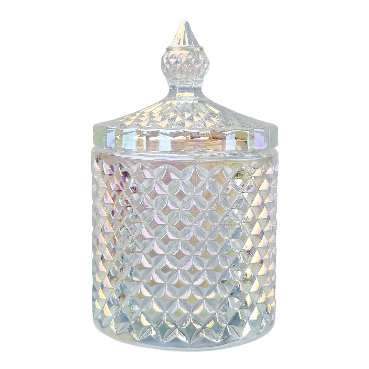 300ml - París Vaso de lujo de vidrio para velas - Tornasol Brillante - Candle Craft