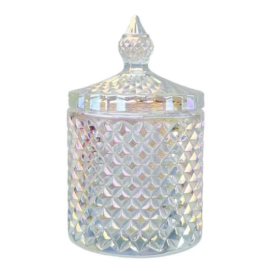 300ml - París Vaso de lujo de vidrio para velas - Tornasol Brillante - Candle Craft