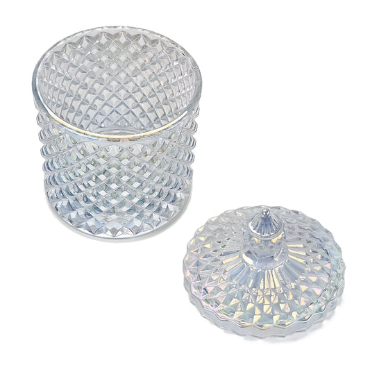 300ml - París Vaso de lujo de vidrio para velas - Tornasol Brillante - Candle Craft