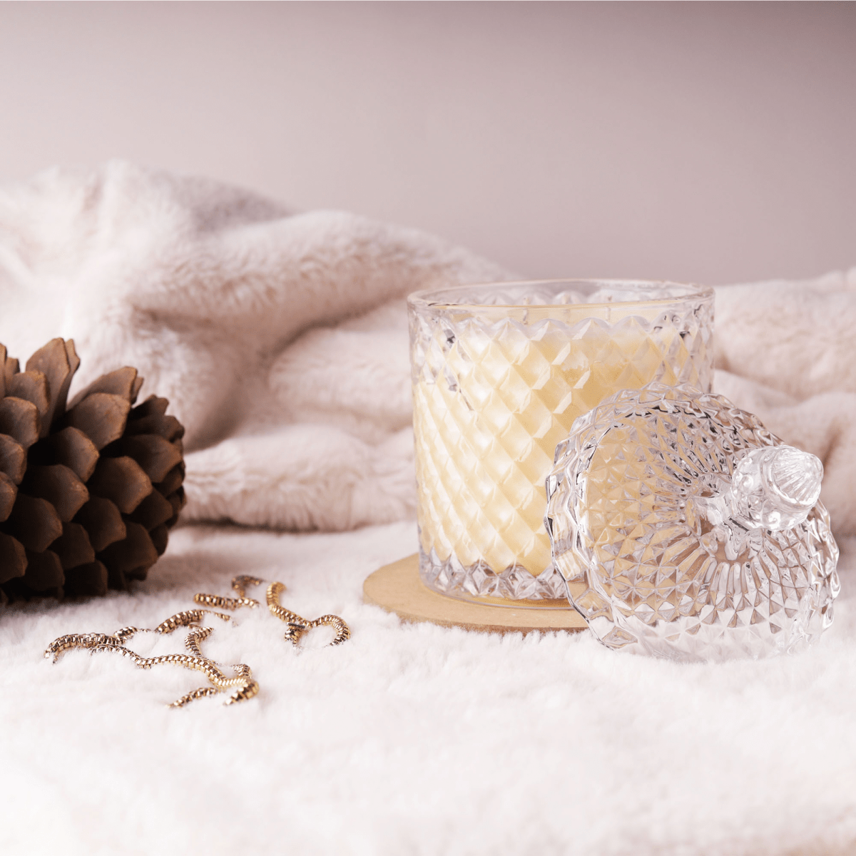 300ml - París Vaso de lujo de vidrio para velas - Transparente - Candle Craft