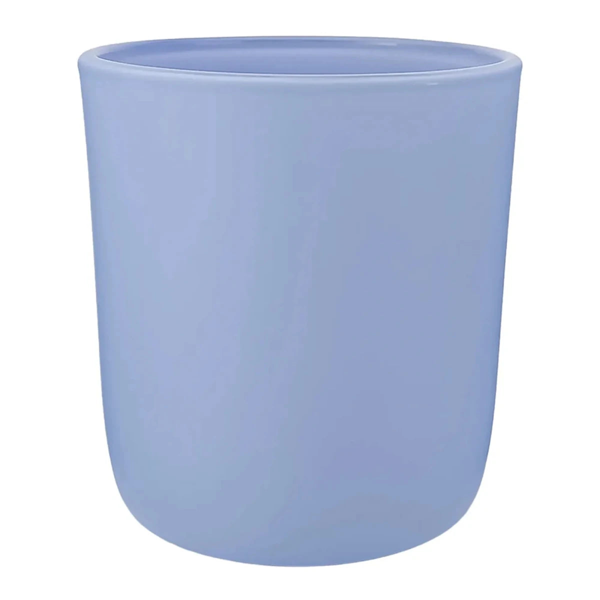 300ml - Valencia Vaso de Vidrio para Velas con Base Redondo - Frasco Azul Bebé Azul Cielo Pastel - Mate - Candle Craft