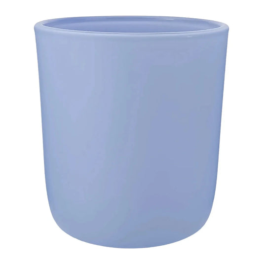 300ml - Valencia Vaso de Vidrio para Velas con Base Redondo - Frasco Azul Bebé Azul Cielo Pastel - Mate - Candle Craft
