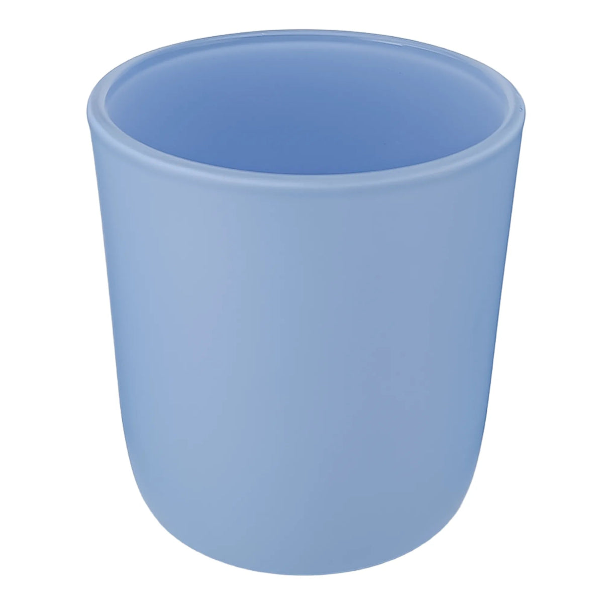 300ml - Valencia Vaso de Vidrio para Velas con Base Redondo - Frasco Azul Bebé Azul Cielo Pastel - Mate - Candle Craft