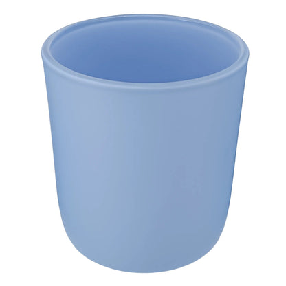 300ml - Valencia Vaso de Vidrio para Velas con Base Redondo - Frasco Azul Bebé Azul Cielo Pastel - Mate - Candle Craft