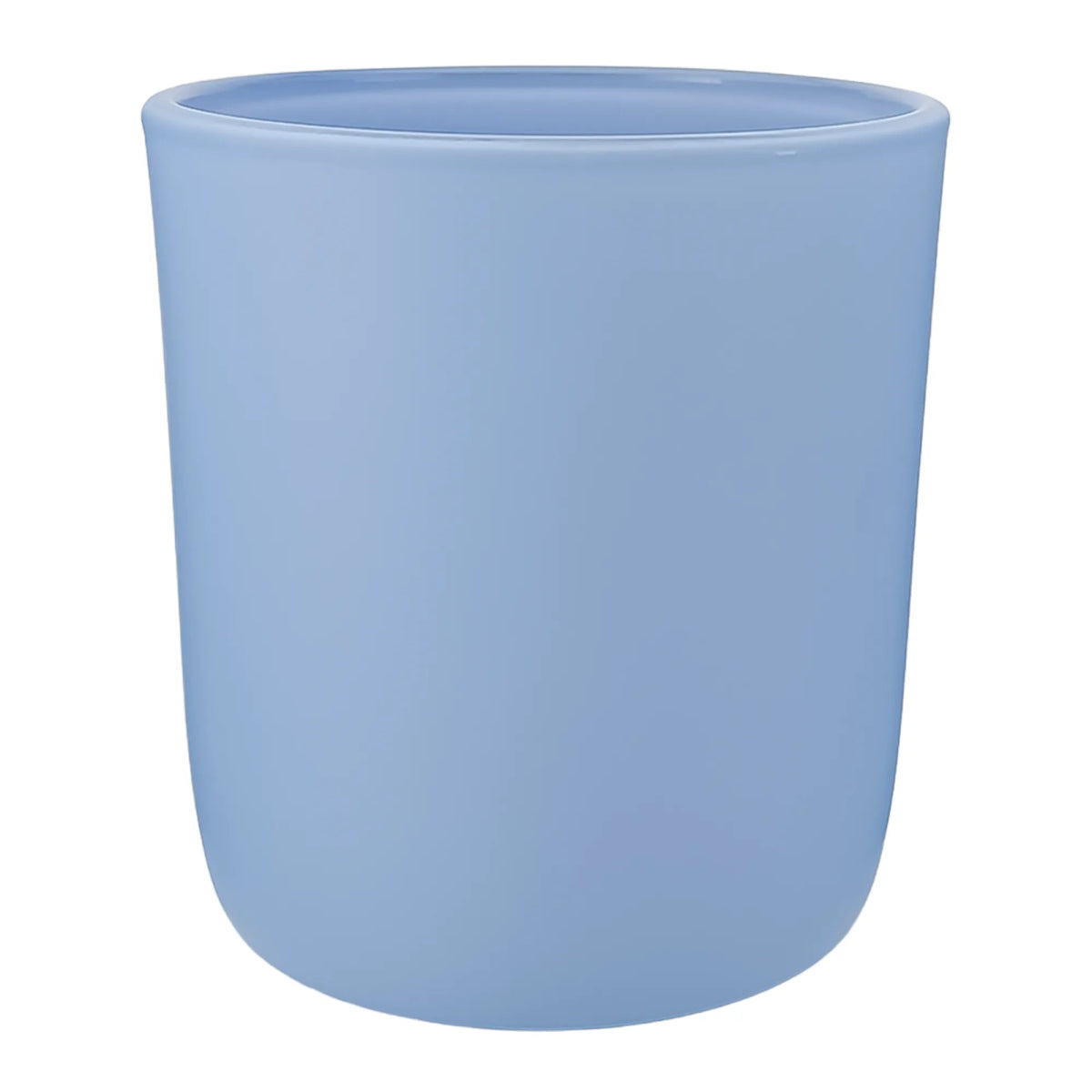 300ml - Valencia Vaso de Vidrio para Velas con Base Redondo - Frasco Azul Bebé Azul Cielo Pastel - Mate - Candle Craft