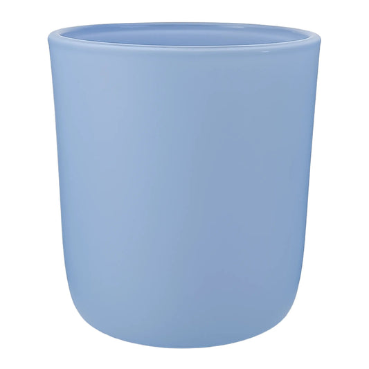 300ml - Valencia Vaso de Vidrio para Velas con Base Redondo - Frasco Azul Bebé Azul Cielo Pastel - Mate - Candle Craft